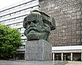 Karl-Marx-memorial from Lew Jefimowitsch Kerbel in Chemnitz, Germany; called "Nischel"