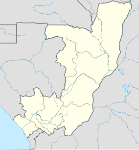 Map showing the location of Odzala-Kokoua National Park