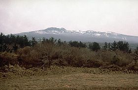 Vue du Hallasan depuis le sud.