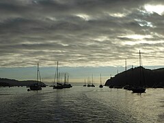 Heading up the Helford River in the early morning - geograph.org.uk - 4679083.jpg