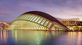 Ciudad de las Artes y de las Ciencias en Valencia, de Santiago Calatrava, 1998