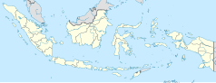 Mapa konturowa Indonezji, na dole znajduje się punkt z opisem „Bima”