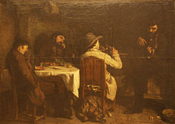 L’Après-dîner à Ornans por Gustave Courbet