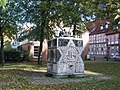 Monumento da sinagoga na Rua Lappenberg.