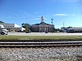 Lee County Courthouse across RR tracks