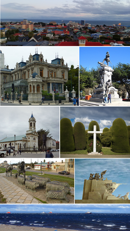 Een collage van Punta Arenas