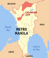 Caloocanin sijainti Metro Manilassa