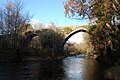 Ponte romana sobre o río Lérez.