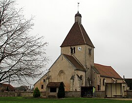 The church in Pourlans
