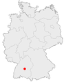 Position of Reutlingen in Germany