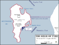 Siege of Tyre in 332 BC.