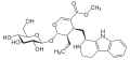 Deutsch: Struktur von Strictosidin English: Structure of Strictosidin