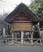 Almacén de grano reconstruido en Toro, Shizuoka.