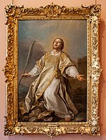 Szent István mártír Charles-André van Loo festményén Valenciennes szépművészeti múzeumában