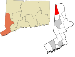 Sherman's location within the Western Connecticut Planning Region and the state of Connecticut