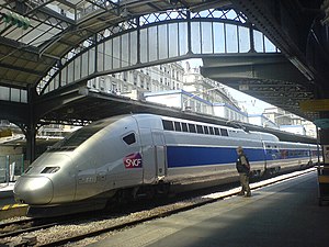 TGV POS en Gare de l'Est, Parizo