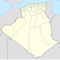 Blank map of the Provinces of Algeria