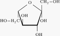 β-L-Fruktofuranosa