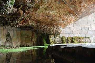 Depósito de agua situado en la segunda planta, tras el claustro.