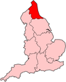 The north-east region in England