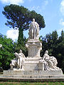 Rome/Rom, Goethe Memorial/Goethe-Denkmal by/von Gustav Eberlein in the Park of/ im Park der Villa Borghese