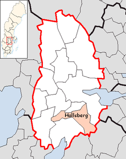 Hallsbergs kommuns läge i Örebro län