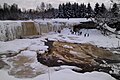 Jägala waterfall in winter