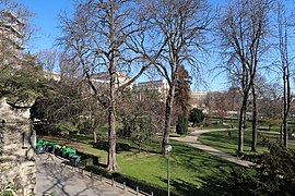 Les jardins en hiver.