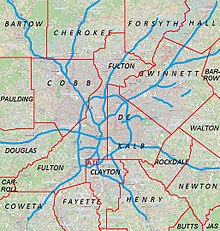 ATL در Metro Atlanta واقع شده