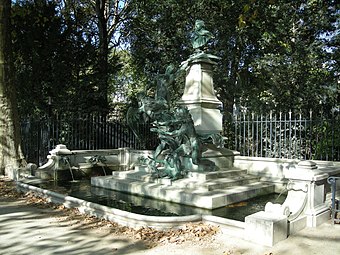 Monument à Eugène Delacroix (1890), Paris, jardin du Luxembourg.