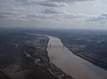 Az Ohio folyó a levegőből, a képen látható városok Aberdeen és Maysville. A folyót átszelő híd a Simon Kenton Emlékhíd (angolul Simon Kenton Memorial Bridge).