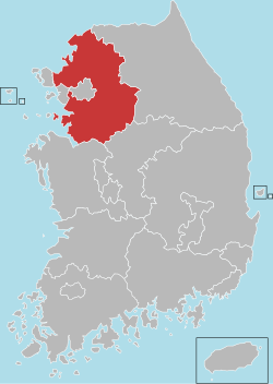 Location of Gyeonggi Province