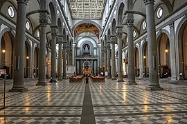 Basílica de San Lorenzo de Florencia, reforma iniciada en 1419, Filippo Brunelleschi.