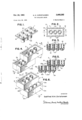 US3005282A Toy building brick (1958 filed, 1961 published) by Christiansen Godtfred Kirk - Lego brick, p.1, Fig. 1~6.png