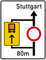 Zeichen 458-11 Planskizze (Umfahrung links); bisher: Zeichen 459