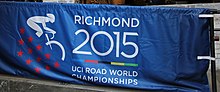 Estandarte do Campeonato Mundial de Ciclismo em Estrada da UCI em 2015