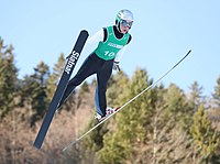 Matic Hladnik beim Nordic-Mixed-Team-Wettbewerb