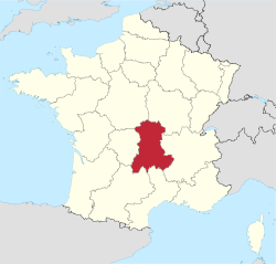 Alvernia - Localizzazione