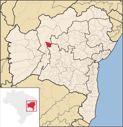 Localização de Morpará na Bahia