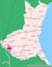 坂东市在茨城县的位置