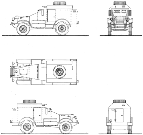 Camion blindé Panhard 165.