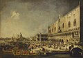 Dolazak Francuza u Veneciju, 1740., 181 × 259,5 cm, Ermitaž, Sankt-Peterburg
