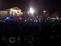 Demonstration against tax on internet, Hungary, at Palace of Art, Budapest Heroes' Square (Hősök tere) (26 October 2014)