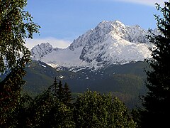 Gerlachovský štít, Tatra Garaietan, Eslovakiako gailurrik gorena (2.654 m)