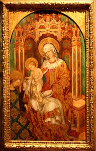 Michele Giambono Mariage mystique de sainte Catherine d'Alexandrie (vers 1430).