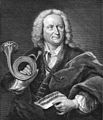 Gottfried Reiche, J. S. Bach trombitaműveinek tolmácsolója kör alakú vadásztrombitával