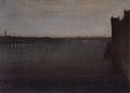 Nocturne in Gray und Gold, Westminster Bridge (c. 1871-1874)