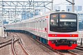 12-car 205 series set 145 (formerly Musashino Line set M35), December 2022.