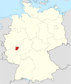 Tyskland, beliggenhed af Altenkirchen (Westerwald) markeret