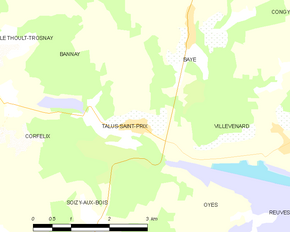Poziția localității Talus-Saint-Prix